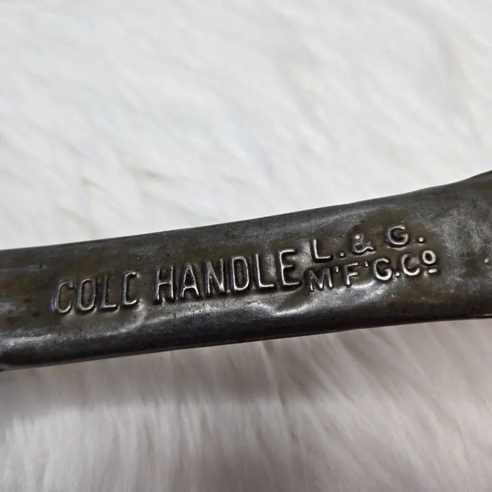 Vintage Antique L&G Cold Handle Cowboy Fry Pan Skillet 9